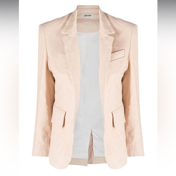 Zadig&Voltaire Verys crinkled leather jacket - Picture 3 of 12